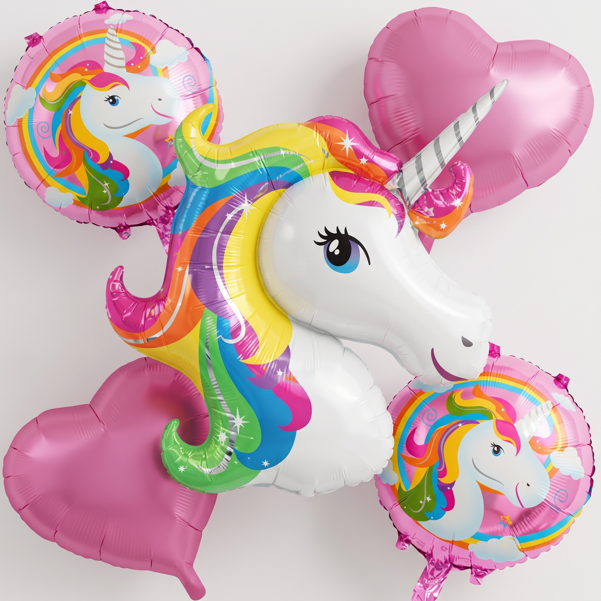 Unicorn Theme Foil Balloon Set